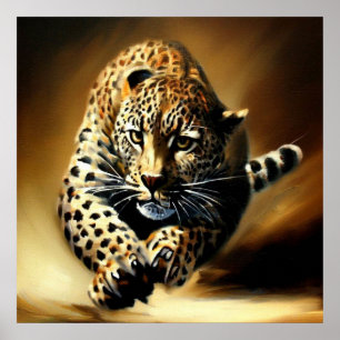 Póster Leopardo (13) Gato salvaje