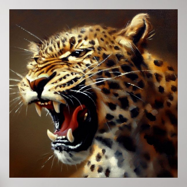Póster Leopardo (5) Gato salvaje (Frente)