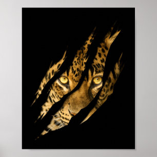 Póster Leopardo Cheetah Tiger Leopardo Cara León Gato App