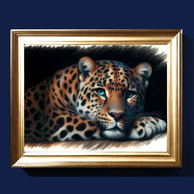 Póster Leopardo de dibujo del pato duro (Subido por el creador)