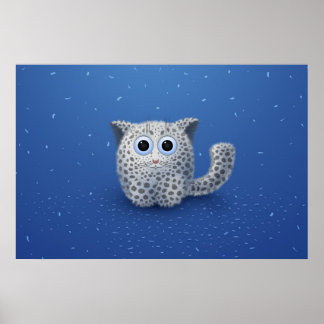 Póster Leopardo de la nieve