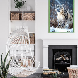 Póster Leopardo de la nieve