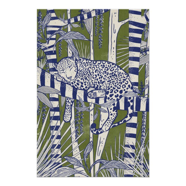 Póster Leopardo durmiendo (Anverso)