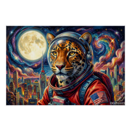 PÓSTER LEOPARDO EN LAS AFUERAS DEL PUEBLO 2