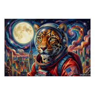 PÓSTER LEOPARDO EN LAS AFUERAS DEL PUEBLO 2