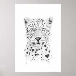 Póster Leopardo encantador