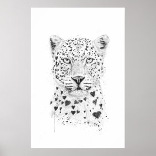 Póster Leopardo encantador