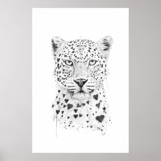 Póster Leopardo encantador (Frente)