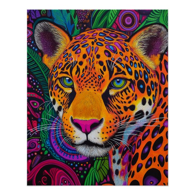 Póster Leopardo Luminoso  (Anverso)