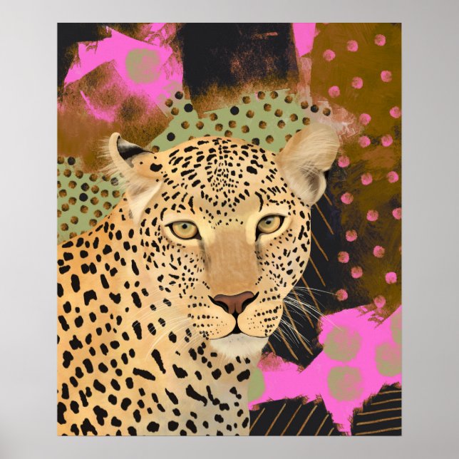 Póster Leopardo Mesmerizante (Frente)