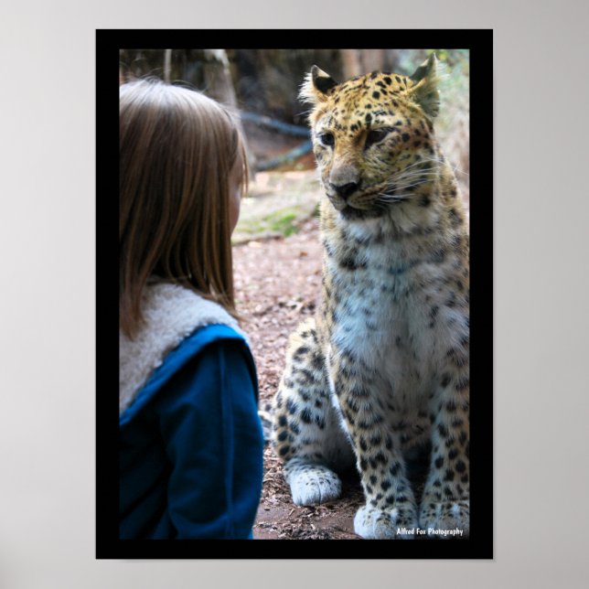 Póster Leopardo y Niño (Frente)