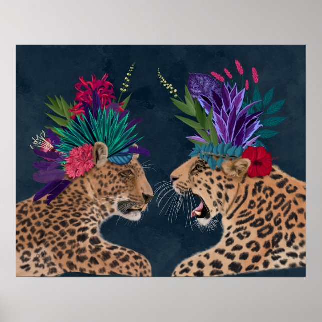 Póster Leopardos de la Casa Caliente | Una Pareja (Frente)