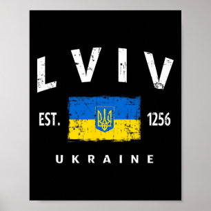 Póster Leópolis Ucrania Ukrayina Lwów 
