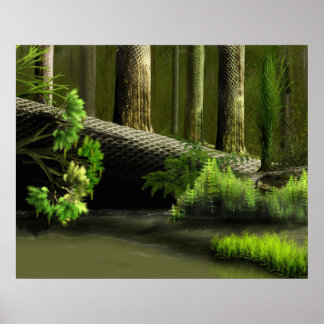 Póster Lepidodendron Bosque uno