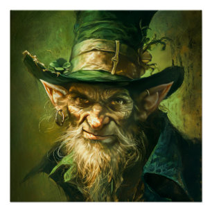 Póster Leprechaun gótico