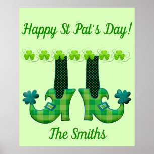 Póster Leprechaun Shoes St Patrick's Day