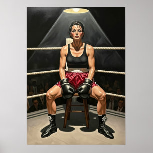 PÓSTER L'ÉPREUVE DE LA BOXEUSE