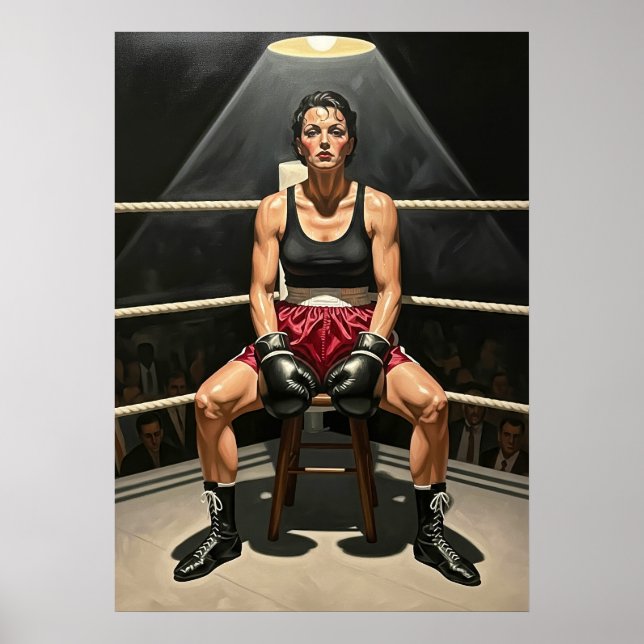 PÓSTER L'ÉPREUVE DE LA BOXEUSE (Frente)