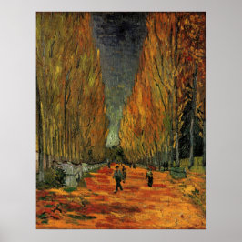 Póster Les Alyscamps (cementerio) de Vincent van Gogh