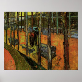 Póster Les Alyscamps (cementerio) de Vincent van Gogh