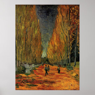 Póster Les Alyscamps (Cementerio) por Vincent van Gogh