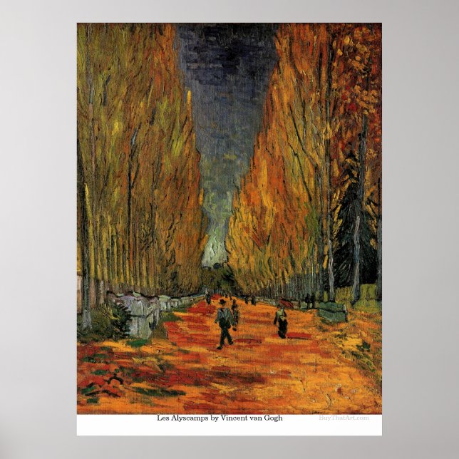 Póster Les Alyscamps por Vincent van Gogh (Frente)