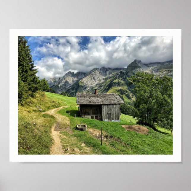 Póster Les Aravis, Alta Saboya - Poster de los Alpes Fran (Frente)