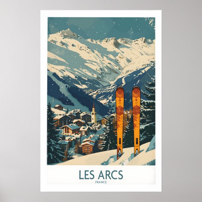 Póster Les Arcs Wall Art - France 1 (Frente)