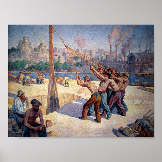 Póster Les batteurs de pieux (Frente)