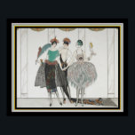 Póster "Les Belles Sauvagettes" Art Deco 16x20<br><div class="desc">La impresión Art Déco de Les Belles Sauvagettes de 1920 de George Barbier</div>