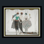 Póster "Les Belles Sauvagettes" Art Deco 16x20<br><div class="desc">La impresión Art Déco de Les Belles Sauvagettes de 1920 de George Barbier</div>