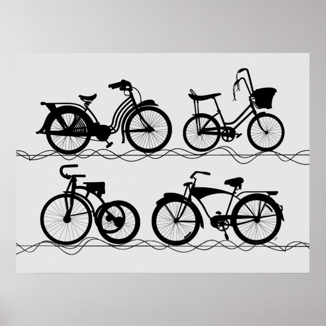 Póster Les Bicyclettes (Frente)