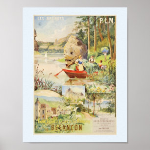 Póster Les Brenets Suiza y Besanzón Francia