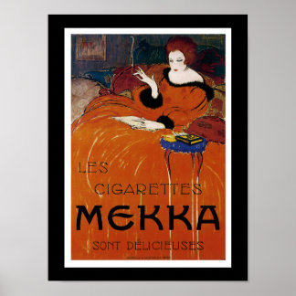 Póster Les Cigarettes Mekka