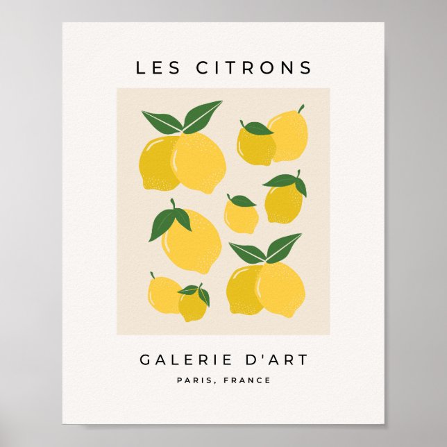 Póster Les Citrons 01 Lemones Retro Lemon Resumen (Frente)