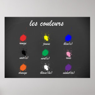 Póster Les Couleurs