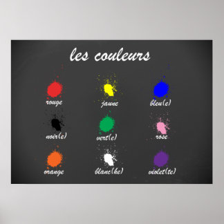 Póster Les Couleurs