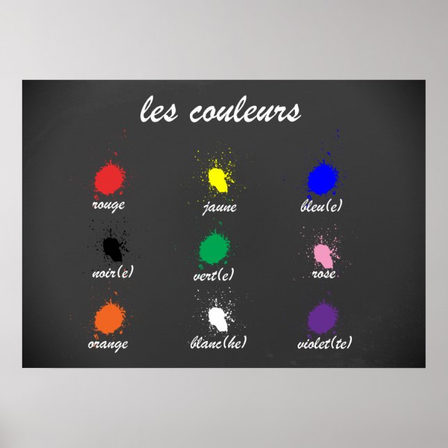 Póster Les Couleurs (Frente)