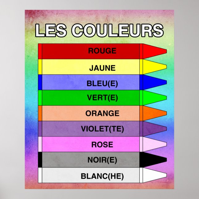 Póster Les Couleurs (Frente)