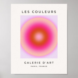Póster Les Couleurs 06 Lilac Y Gradiente Rosa Aura