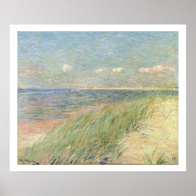 Póster Les Dunes du Zwin, Knokke, 1887 (aceite sobre lien (Frente)