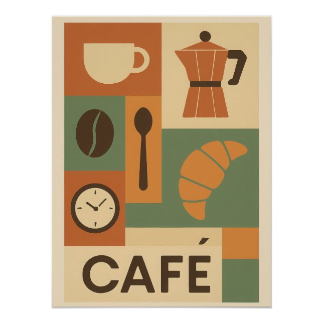 Póster Les éléments du café (Anverso)