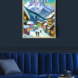 Póster Les Gets : Authenticité Montagnarde