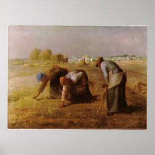 Póster Les Glaneuses 1857 por Jean-Francois Millet
