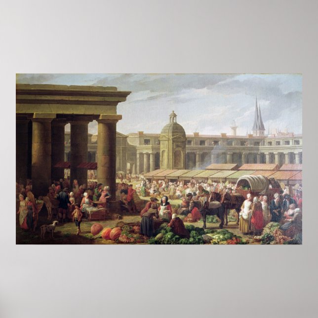 Póster Les Halles, París (Frente)