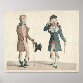 Póster Les Incroyables de Carle Vernet