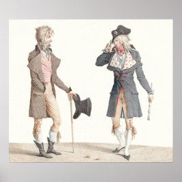 Póster Les Incroyables - Reproducción de grabado de verne