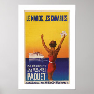Póster Les Maroc, Les Canaries - Paquet