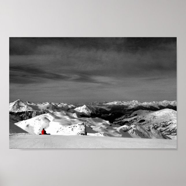 Póster Les Menuires Three Valleys Alpes Franceses Francia (Frente)