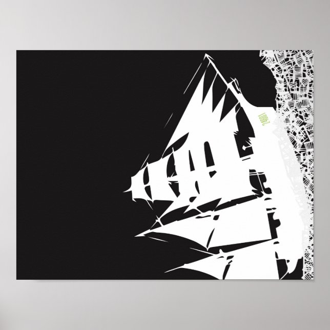 Póster Les Mis Ship Silhouette Poster (Frente)